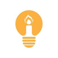 Light bulb symbol icon vector