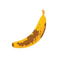 Brown dot banana icon, flat style vector