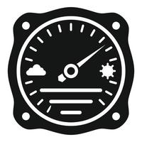 Atmosphere barometer icon, simple style vector