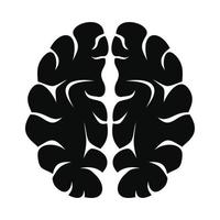 Artificial brain icon, simple style vector