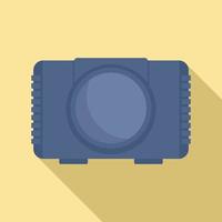 Cd console icon, flat style vector