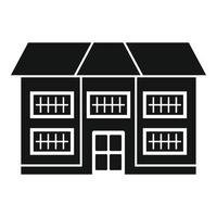 Apartment cottage icon, simple style vector