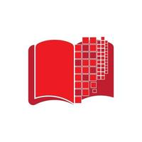 Digital book logo icon technology vector