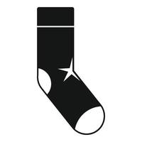 Sport sock icon, simple style vector