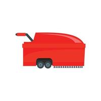 Hall vacuum cleaner icon, flat style vector