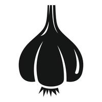Garlic icon, simple style vector
