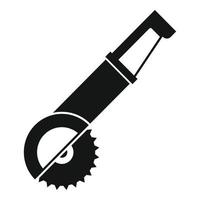 Angle grinder icon, simple style vector