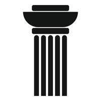 icono de columna continua, estilo simple. vector