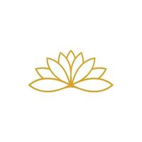 Beauty vector lotus icon logo design