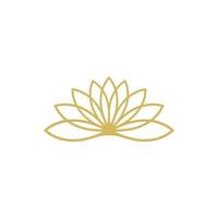 Beauty vector lotus icon logo design