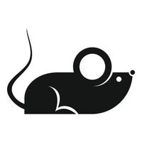 Farm rat icon, simple style vector