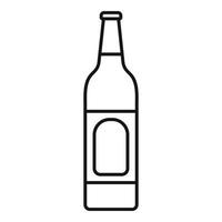 Lime soda drink icon, outline style vector