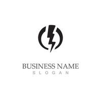 Thunderbolt logo logo vector illustration