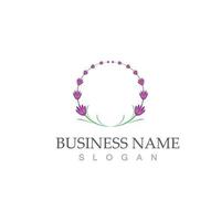 Fresh lavender icon logo vector flat