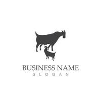 Goat logo template vector icon