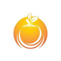 Orange logo icon vector illustration