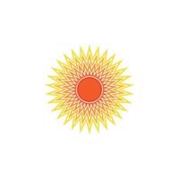 icono de ilustración de vector de sol