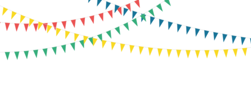 Bunting party flags png