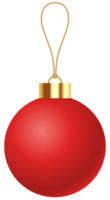 boule de Noël rouge png