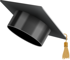 Graduation university or college black cap png