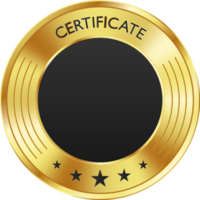 certificat médaille d'or de luxe png