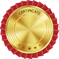 certificado medalla de oro de lujo png