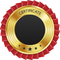 certificado medalla de oro de lujo png