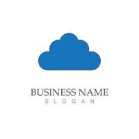 Cloud template vector weather