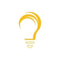 Light bulb symbol icon vector