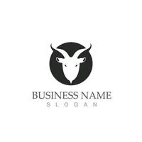 Goat logo template vector icon