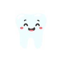 Cartoon teeth and gums inside the mouth are happy with the problem of tooth decay. There are plaque on the teeth. png