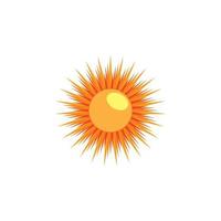 icono de ilustración de vector de sol