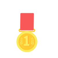 Medals are awarded to the winners of the sporting events. png
