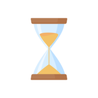 The hourglass is running out of time. end of deadline png