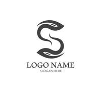 Business corporate S letter logo design vector