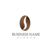Coffee bean icon vector