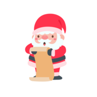 cartoon kerstman met rode gebreide muts voor het versieren van kerstkaarten png