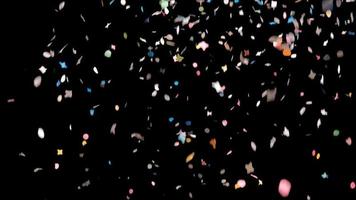 Confetti falling background for happy party event, surprise, carnival celebration, congratulations video