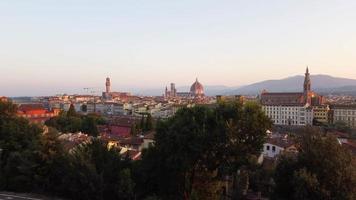 Florence stadsgezicht, of firenze antenne visie in Toscane, Italië video