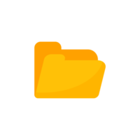 Yellow folders for organizing documents. sorting large amounts of data png