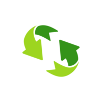 icône de recyclage. une flèche qui tourne sans cesse réutiliser le concept recyclé. png