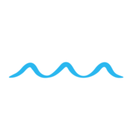 blue water wave line icon in the sea png