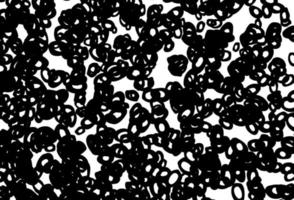 Black and white vector pattern with spheres.