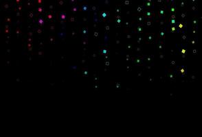 Dark Multicolor, Rainbow vector background with rectangles.