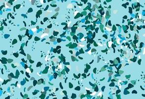Light blue, green vector template with memphis shapes.