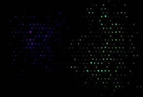 Dark multicolor, rainbow vector layout with elements of cards.