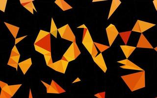 Light Orange vector polygonal pattern.