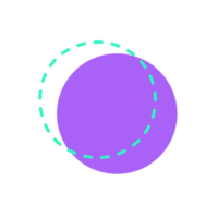 memphis-elementen. eenvoudige geometrische lijn object structuur vorm png