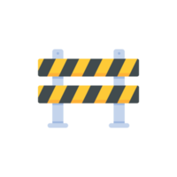 Safety barriers, road repair lines, construction warning signs png