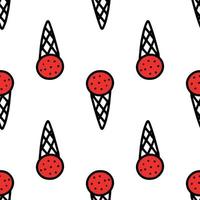 ice cream pattern vector